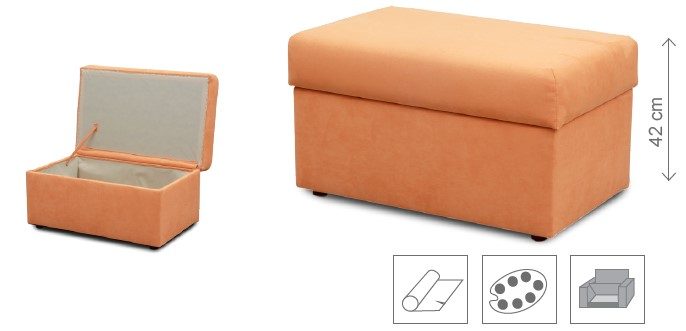 Úložný taburet 80 × 50 – varianty a rozměry